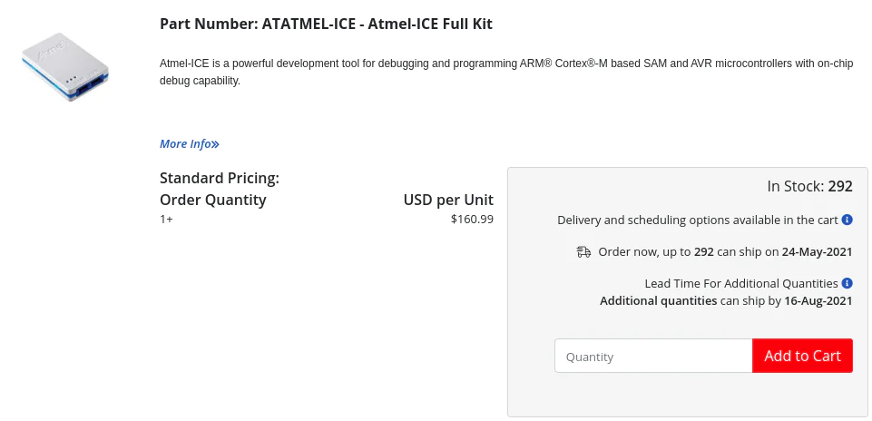 ATAtmel-ICE Price